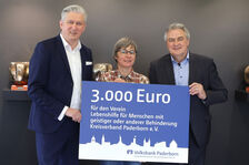 Lebenshilfe mit 3.000 Euro unterstützt 